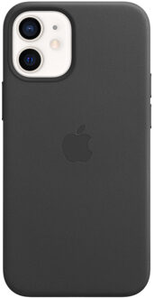 Apple iPhone 12 mini Back Cover met MagSafe Leer Zwart