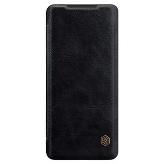 Apple iPhone 12 Mini Hoesje - Qin Leather Case - Flip Cover - Zwart