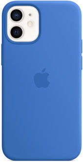 Apple iPhone 12 mini Silicone Back Cover met MagSafe Capri Blauw