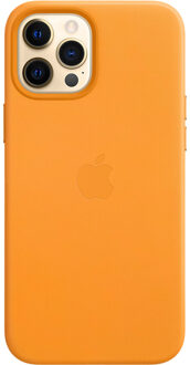 Apple iPhone 12 Pro Max Back Cover met MagSafe Leer California Poppy