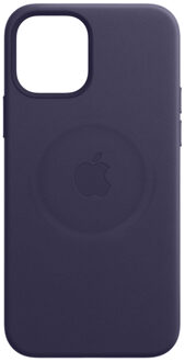 Apple iPhone 12 Pro Max Back Cover met MagSafe Leer Donkerviolet