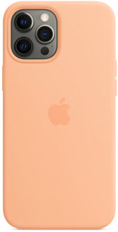 Apple iPhone 12 Pro Max Silicone Back Cover met MagSafe Cantaloupe