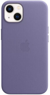 Apple iPhone 13 Back Cover met MagSafe Leer Blauweregen