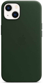 Apple iPhone 13 Back Cover met MagSafe Leer Sequoia-groen