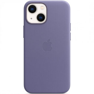 Apple iPhone 13 mini Back Cover met MagSafe Leer Blauweregen