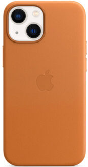 Apple iPhone 13 mini Leather Case with MagSafe Golden Brown