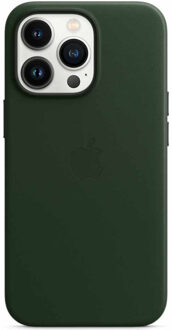 Apple iPhone 13 Pro Back Cover met MagSafe Leer Sequoia-groen