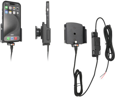 Apple iPhone 15 / 15 Pro Actieve verstelbare houder met vaste voeding 727376