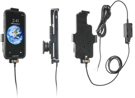 Apple iPhone X / Xs Actieve houder met vaste voeding en met hoes 527998