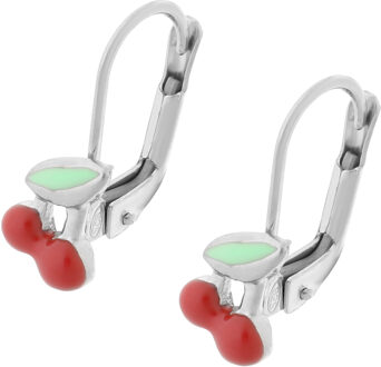 'Apple' Kinder 925 Sterling Zilveren Oorbellen - Zilver ZO-7149/2 - One Size