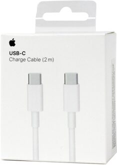 Apple laad+datakabel USB-C(M)-USB-C(M) 2,0m Oplader Wit