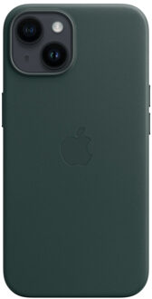 Apple Leather Backcover MagSafe voor de Apple iPhone 14 - Forest Green Groen