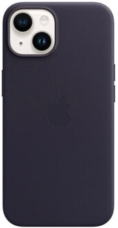 Apple Leather Backcover MagSafe voor de iPhone 14 - Ink Donkerblauw