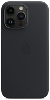 Apple Leather Backcover MagSafe voor de iPhone 14 Pro Max - Midnight Zwart