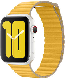 Apple Leather Loop L voor de Apple Watch Series 1-8 / SE / Ultra - 42/44/45/49 mm - Meyer Lemon Geel - 49 mm