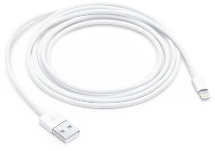 Apple Lightning naar USB-A kabel - 2 meter - Wit - 2m
