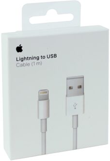 Apple Lightning-naar-USB-kabel (1 m) Oplader Wit