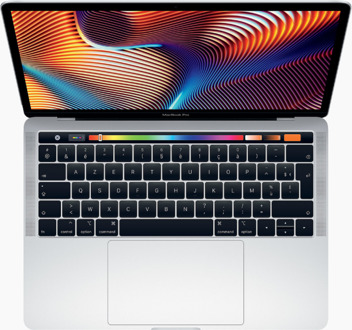 Apple MacBook Pro (13 inch, 2019) - Intel Core i5 - 16GB RAM - 256GB SSD - Touch Bar - 2x Thunderbolt 3 - Zilver