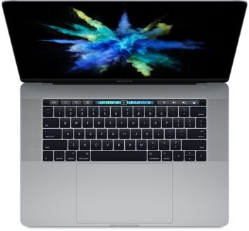 Apple MacBook Pro (15 inch, 2017) - Intel Core i7 - 16GB RAM - 512GB SSD - Touch Bar - 4x Thunderbolt 3 - Spacegrijs