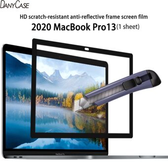 Apple Macbook Screen Protector Bubble-Gratis Lcd Screen Protector Met Zwart Frame Voor Macbook Air 13 "A1932 a2179