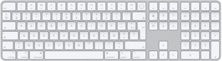 Apple Magic Keyboard met Numpad en Touch ID - Draadloos Toetsenbord - AZERTY / FR - Wit - One size
