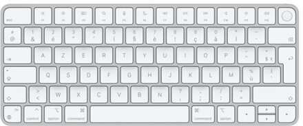 Apple Magic Keyboard met Touch ID AZERTY wit