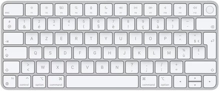 Apple Magic Keyboard met Touch ID - Draadloos toetsenbord - AZERTY / FR - Lightning - Wit - One size