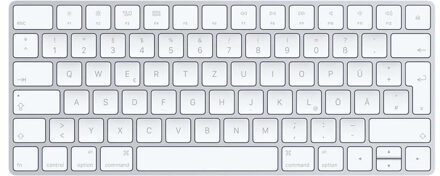 Apple Magic Keyboard QWERTZ White Wit