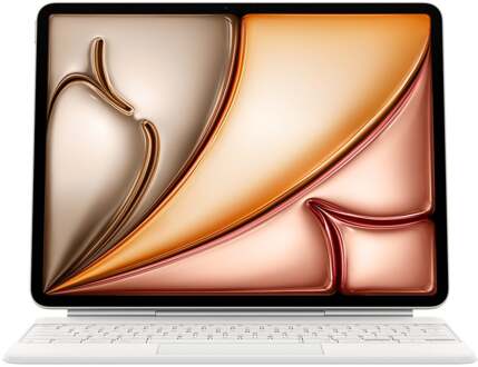 Apple Magic Keyboard voor 13?inch iPad Air (M3) - Nederlands Tablethoesje Wit