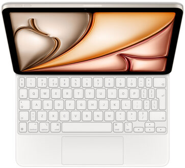 Apple Magic Keyboard voor de Apple iPad Air 11 inch (2026) M4 / (2025) M3 / (2024) M2 / Air 5 (2022) / Air 4 (2020) / Pro 11 (18/20/21/22) - QWERTY / INT - Wit