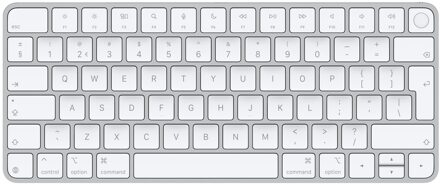 Apple Magic Keyboard with Touch ID for Mac models with Apple silicon - Dutch Toetsenbord Grijs