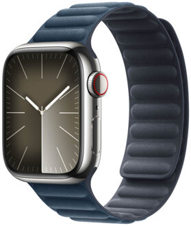 Apple Magnetic Link-bandje FineWoven voor de Apple Watch | 38/40/41/42 mm - Maat M/L - Pacific Blue Blauw - 42 mm