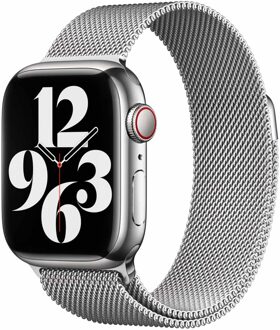 Apple Milanese Loop Band voor de Apple Watch | 38/40/41/42 mm - Silver Zilver - 42 mm