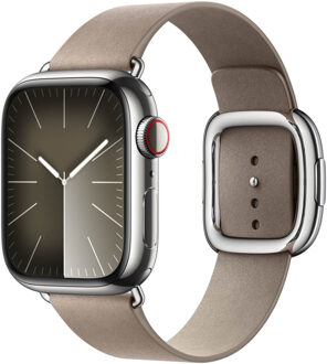 Apple Modern Buckle FineWoven voor de Apple Watch Series 1-9 / SE - 38/40/41 mm - Maat M - Tan Beige - 41 mm