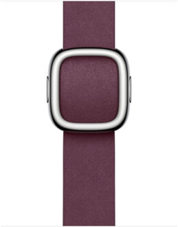 Apple Modern Buckle FineWoven voor de Apple Watch Series 1 t/m 9 / SE (38/40/41 mm) | Series 10 / 11 (42 mm) - Maat M - Mulberry Donkerrood - 41 mm