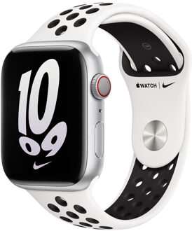 Apple Nike Sport Band Apple Watch 38mm / 40mm / 41mm Summit White / Black Wit