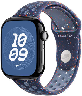 Apple Nike Sport Band voor de Apple Watch Series 1 - 9 / SE (38/40/41 mm) - Maat S/M - Blue Ribbon Blauw - 41 mm