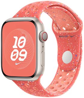 Apple Nike Sport Band voor de Apple Watch Series 1 t/m 11 / SE / Ultra (44/45/46/49 mm) - Maat S/M - Magic Ember Roze - 49 mm