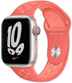 Apple Nike Sport Band voor de Apple Watch Series 1 t/m 9 / SE (38/40/41 mm) | Series 10 / 11 (42 mm) - Ember Roze - 41 mm