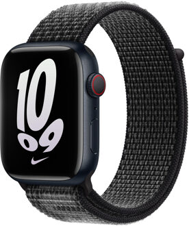 Apple Nike Sport Loop Apple Watch 38mm / 40mm / 41mm Black / Summit White Zwart