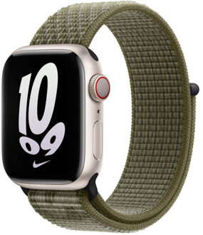 Apple Nike Sport Loop Band voor de Apple Watch | 38/40/41/42 mm - Sequoia / Pure Platinum Meerkleurig - 42 mm