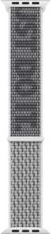 Apple Nike Sport Loop Band voor de Apple Watch Series 1-10 / SE / Ultra (2) - 42/44/45/46/49 mm - Summit White / Black Meerkleurig - 49 mm