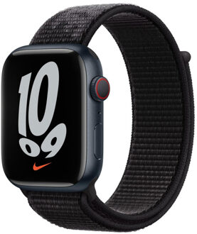 Apple Nike Sport Loop Band voor de Apple Watch Series 1-9 / SE - 38/40/41 mm - Black Zwart - 41 mm