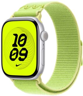 Apple Nike Sport Loop Band voor de Apple Watch Series 1 - 9 / SE (38/40/41 mm) - Volt Splash Geel - 41 mm