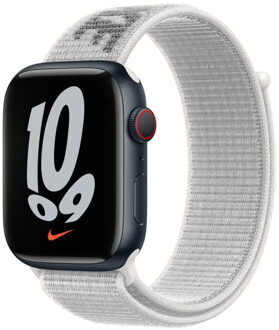 Apple Nike Sport Loop Band voor de Apple Watch Series 1 t/m 11 / SE / Ultra (44/45/46/49 mm) - White Wit - 49 mm