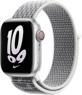 Apple Nike Sport Loop Band voor de Apple Watch Series 1 t/m 9 / SE (38/40/41 mm) | Series 10 / 11 (42 mm) - White / Black Meerkleurig - 41 mm