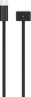 Apple Originele USB-C naar MagSafe 3 kabel - 2 meter - Space Black Wit - 2m