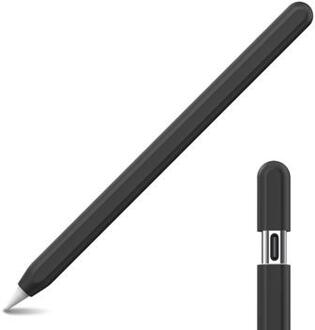 Apple Pencil (USB-C) Ahastyle PT65-3 Silicone Etui - Zwart