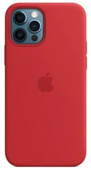 Apple Silicone Backcover MagSafe voor de Apple iPhone 12 (Pro) - Red Rood - 6.1