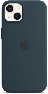 Apple Silicone Backcover MagSafe voor de Apple iPhone 13 - Donkerblauw